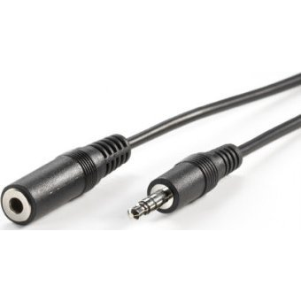 Kabel Value VALUE przedłużacz audio 3,5 mm M/F, czarny, 2 m