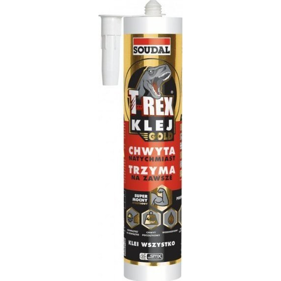 Soudal KLEJ MONTAŻOWY HYBRYDOWY 290ML T-REX GOLD