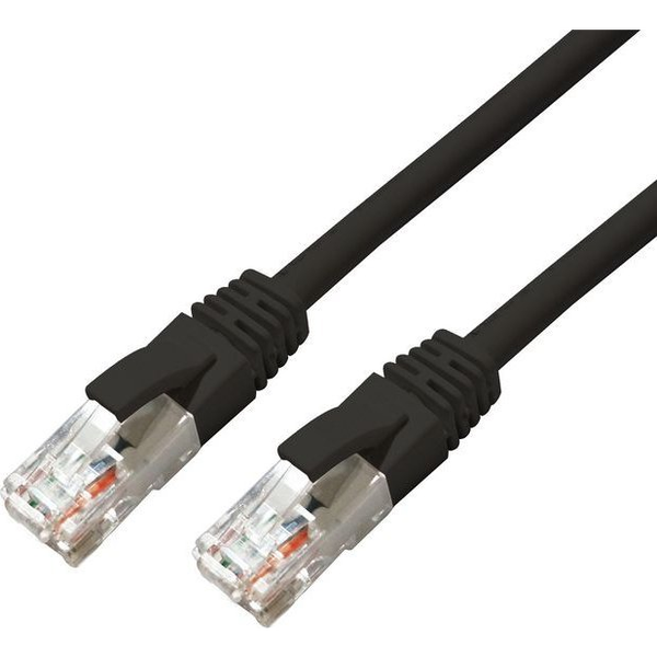 MicroConnect CAT6A UTP 1m Black LSZH