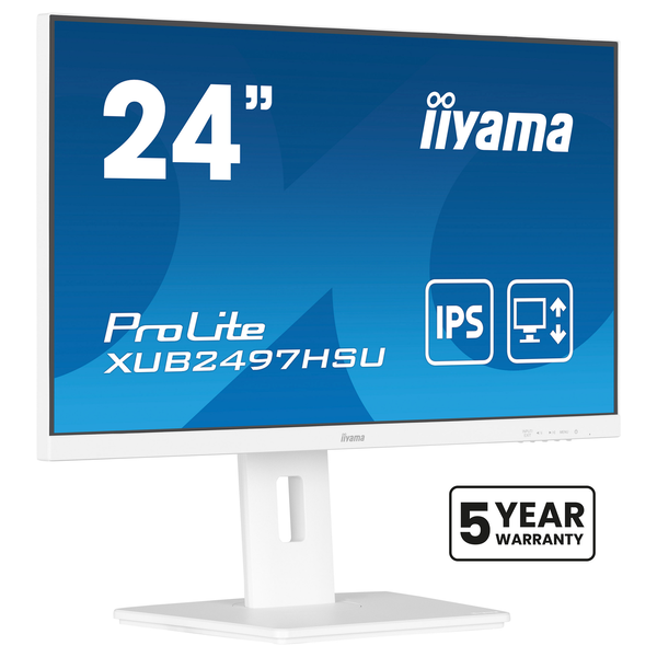 IIYAMA 60,5cm (23,8") XUB2497HSU-W2 16:9 HDMI+DP+2xUSB Lift
