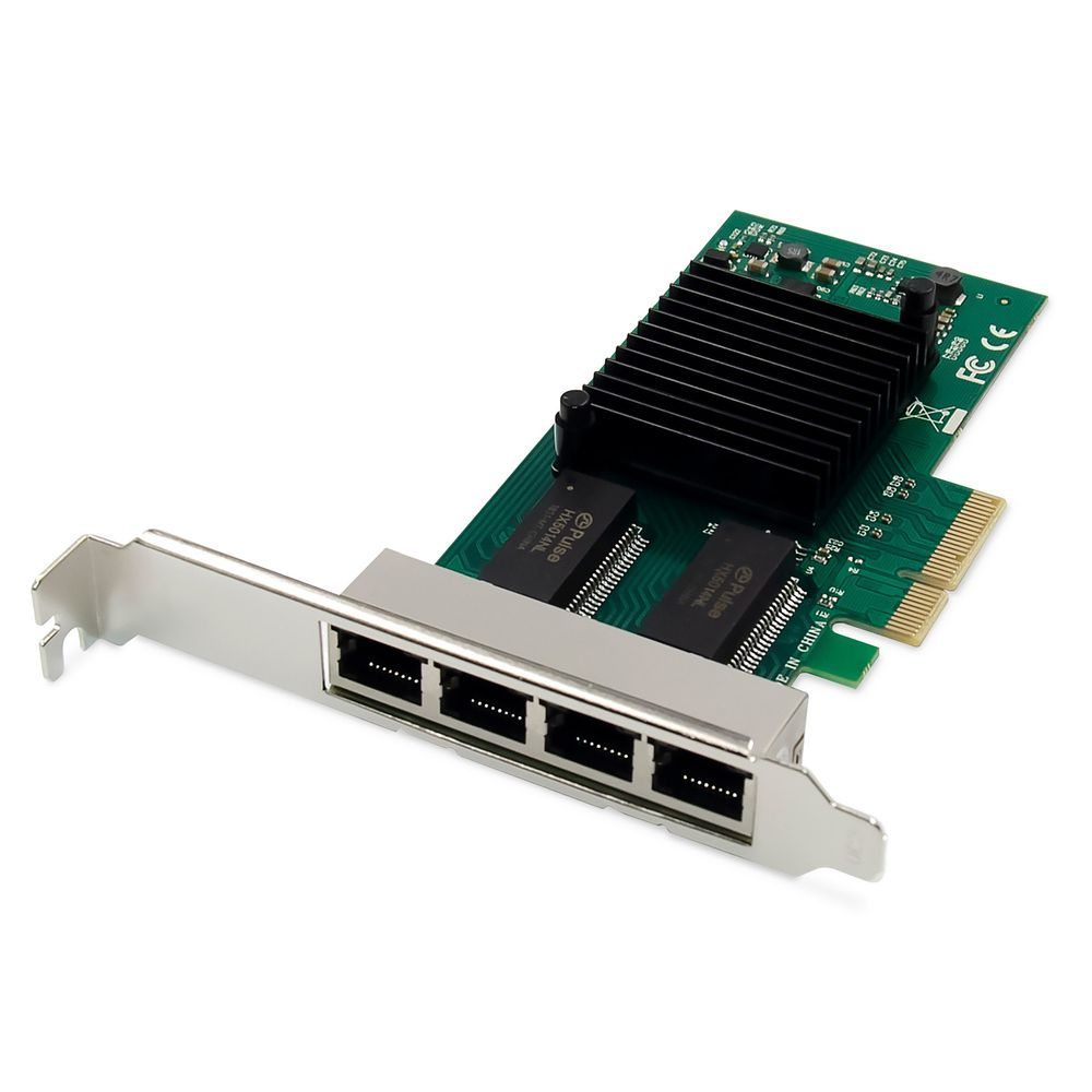 Adap Digitus RJ45 4-port Intel1350 Server NIC (DN-10114)