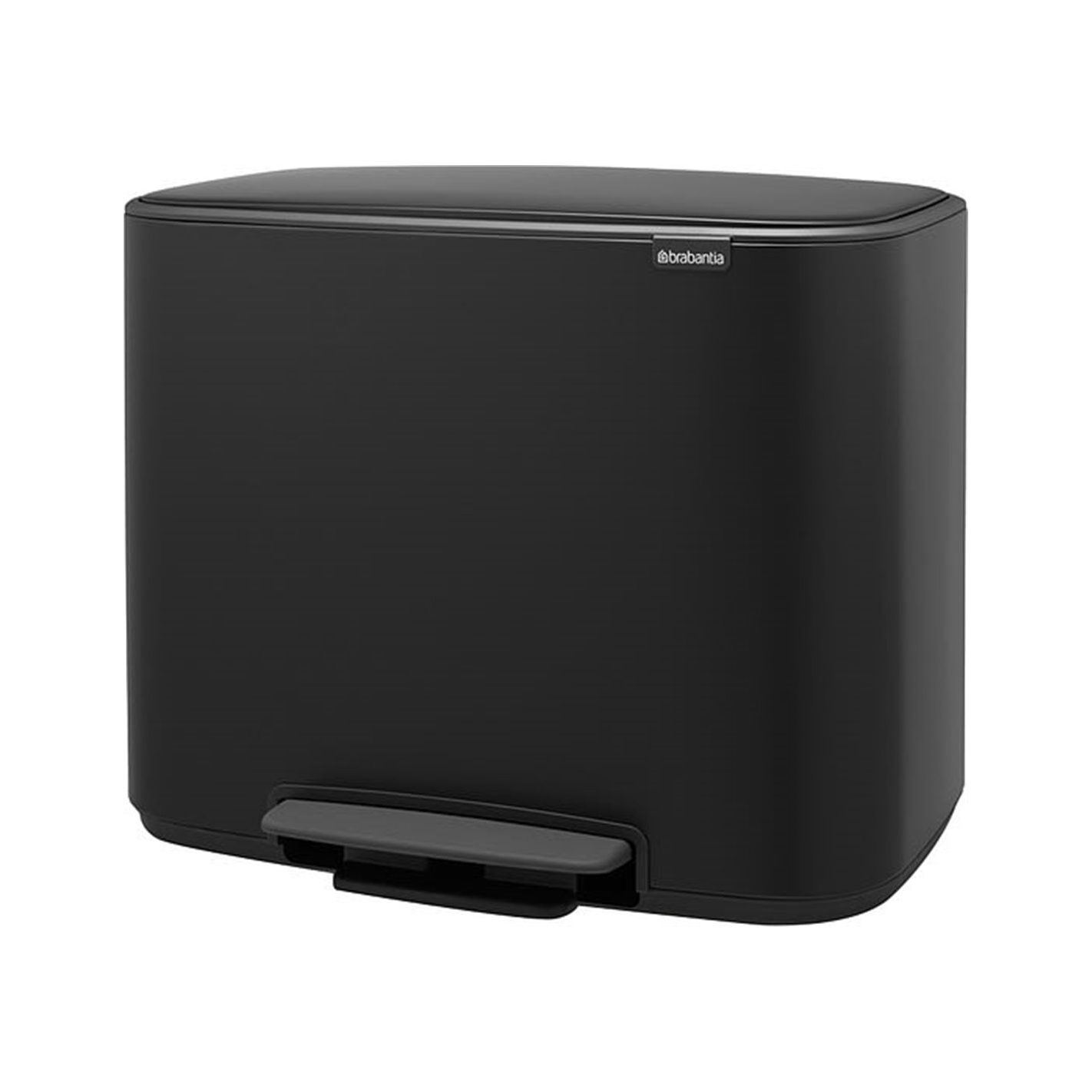 Brabantia 121463 36 literes pedálos rozsdamentes acél szemetes - Fekete (121463)