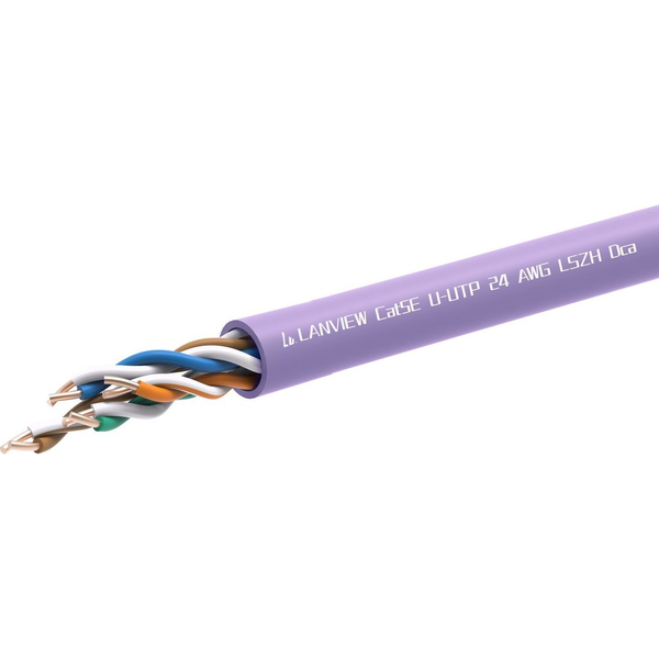 Lanview LVN122152 cavo di rete Viola 305 m Cat5e