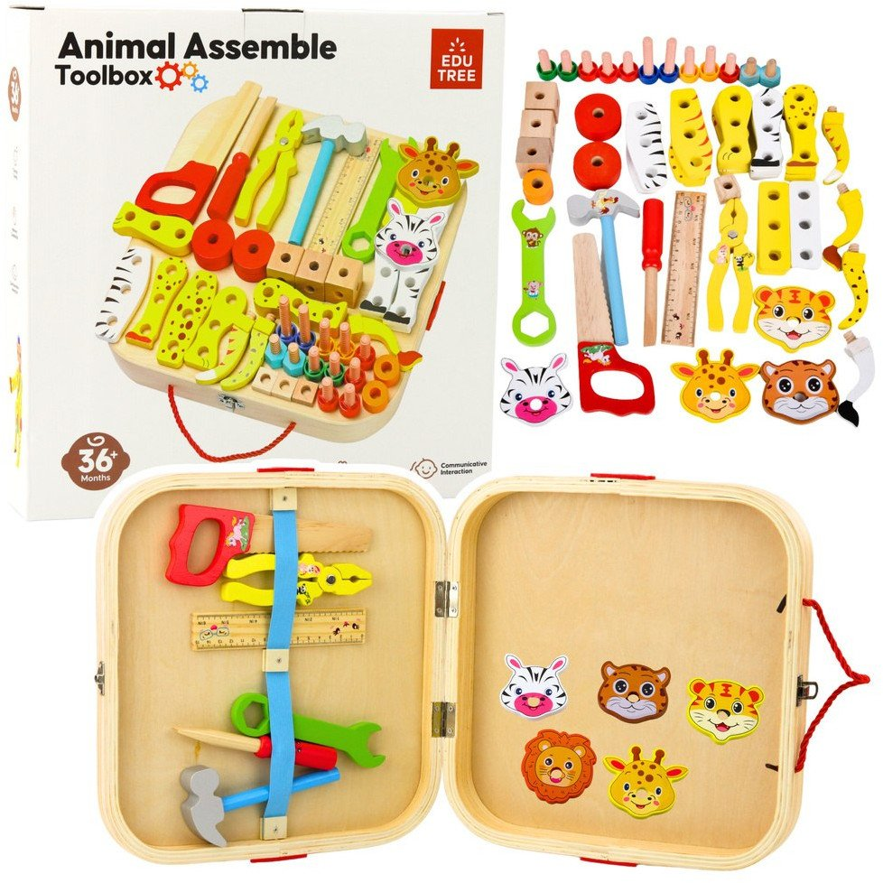 Fa Diy Állatos Készlet Csavarhúzó Készlet Hordtáskában 59El (24924)