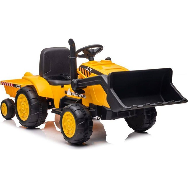 Lean Cars Traktor Na Akumulator Z Przyczepą S617 Żółty