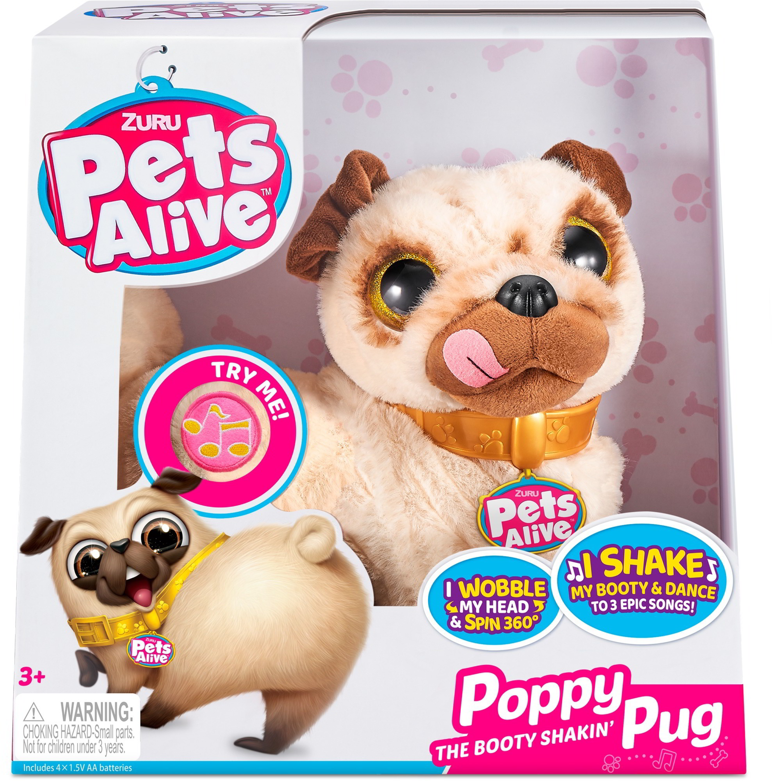 Zuru Toys Pets Alive: Poppy táncoló mopsz kutyus (9521)
