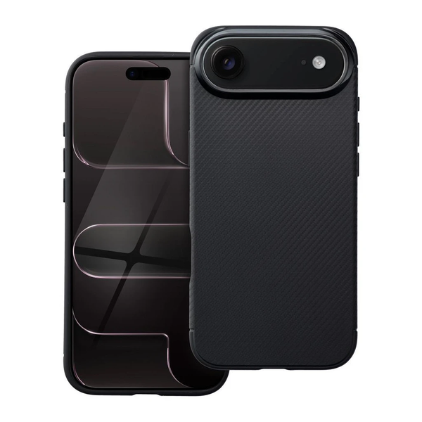 iPhone 17 Air készülékhez tok Carbon Premium fekete