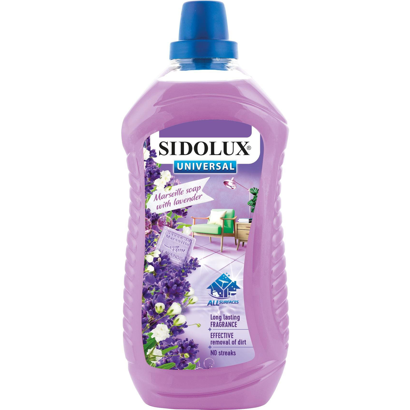 Sidolux Universal Soda Power Marseill Soap with Lavender padlótisztító 1L (5902986292811) (5902986292811)