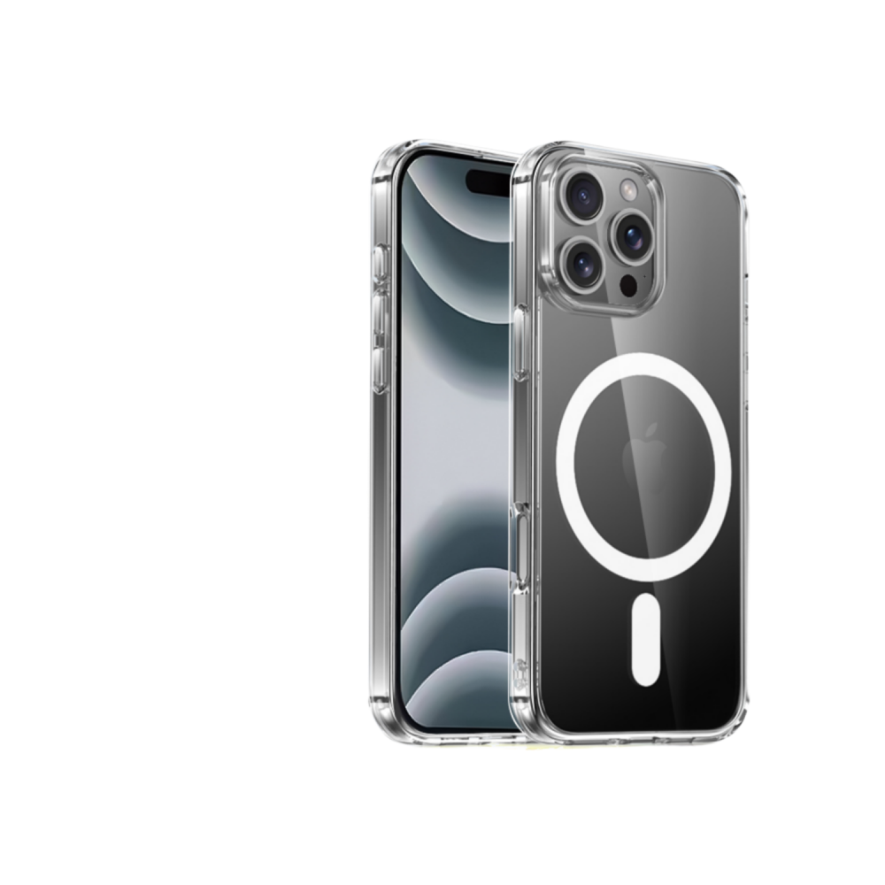 iPhone 16 Pro mágneses szilikon tok, Átlátsz. (CEL-MAG-IPH16PR-TP)