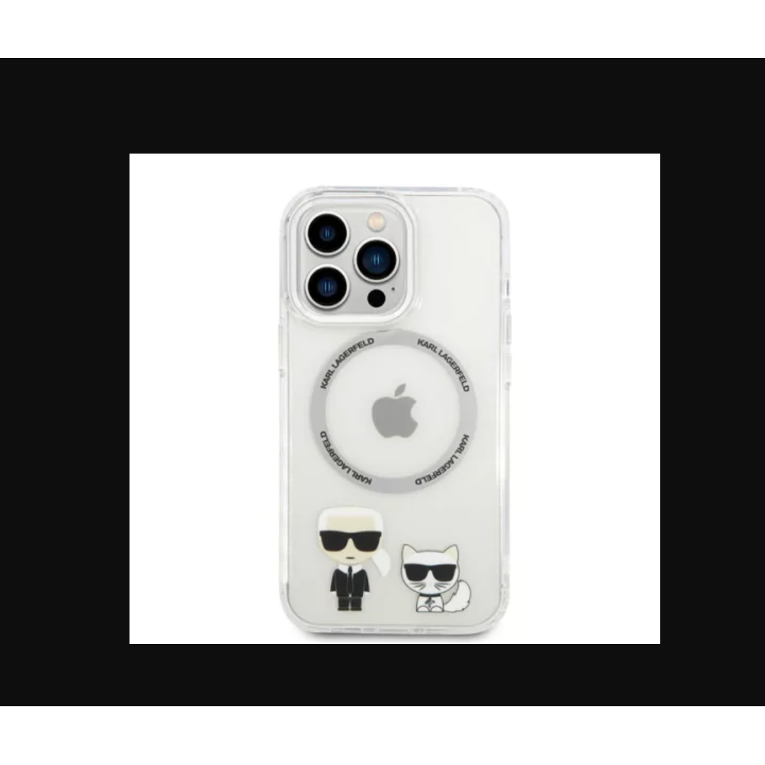 Karl Lagerfeld Apple iPhone 14 Pro Hátlapvédő Tok - Átlátszó (KLHMP14LHKCT)