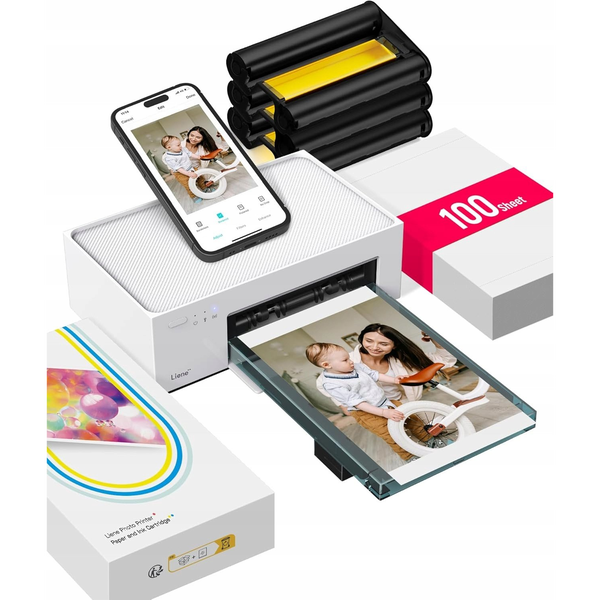 Amber M100 4x6" hordozható fotónyomtató 300DPI Wi-Fi FN002-65016