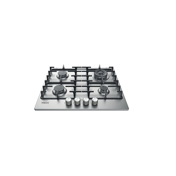Hotpoint PPH 60G DF/IX Rozsdamentes acél Beépített 59 cm Gáz 4 zóna