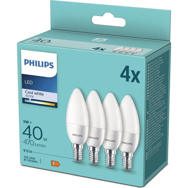 Philips 8719514313569 LED lámpa Hideg fehér 4000 K 4,9 W F