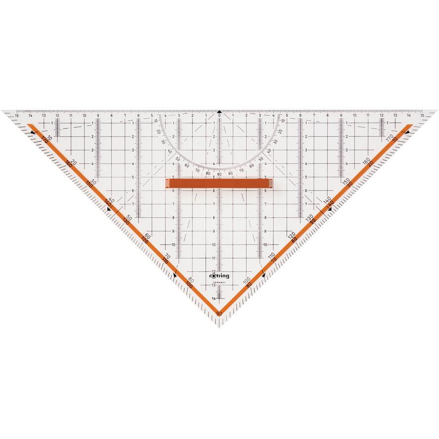 ROTRING Zeichendreieck TZ-Dreieck 32 cm Griff abnehmbar (S0699270) (S0699270)