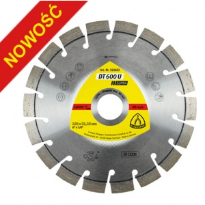 Klingspor 322634 DT 600 U Supra Gyémánt bevonatú vágótárcsa Ø 230 mm Furat átmérő 22.23 mm Beton, Beton, vasalással, mészhomok tégla 1 db