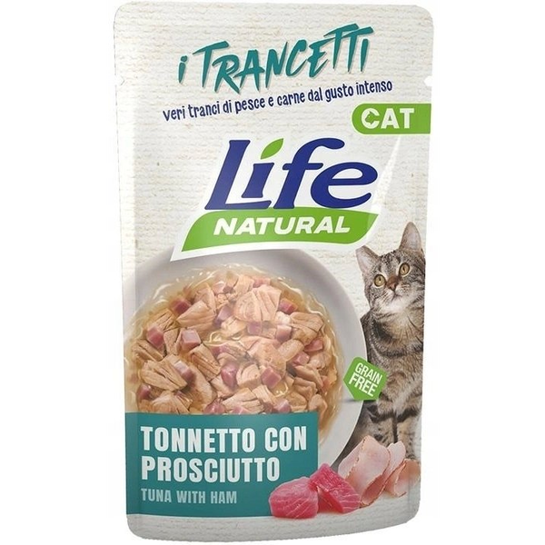 Life Pet Care LIFE CAT sasz.55g CHUNKS TUNA + HAM  /30