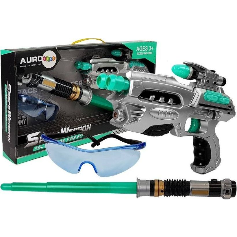 Space Lightsaber Készlet - Fegyverrel, Biztonsági Szemüveggel (7846-uniw)