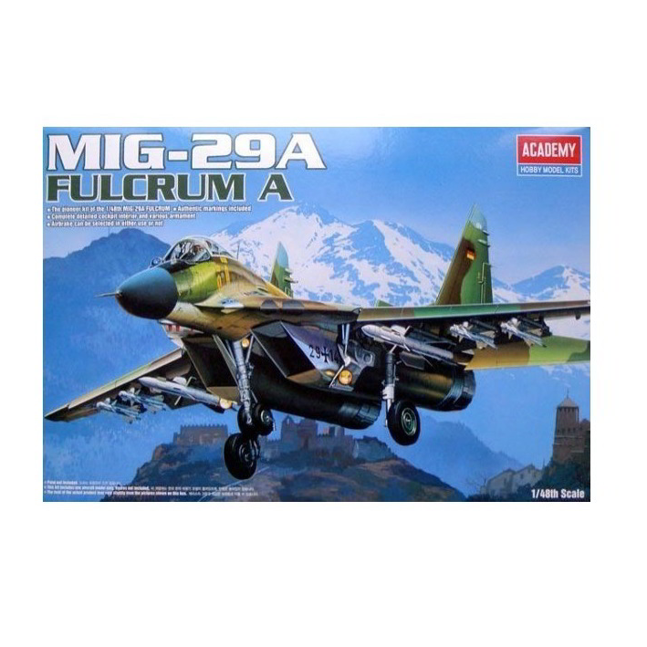 Academy MiG-29A Fulcrum A vadászrepülőgép műanyag modell (1:48) (MA-12263)