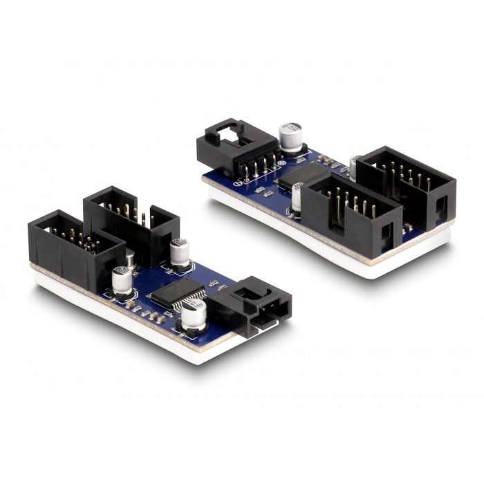 Delock USB 2.0 külső csatlakozósorral dugó, 2 portos (61100)