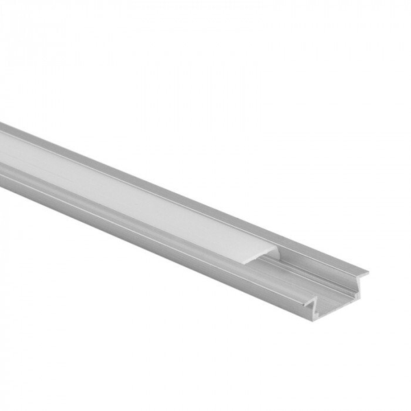 Taśma LED Eco Light Profil Led P03 podtynkowy Eco Light EC20615 3m aluminium anodowany + klosz mleczny