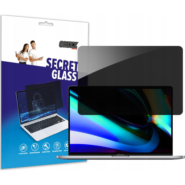 Filtr GrizzGlass Szkło prywatyzujące GrizzGlass SecretGlass do Apple MacBook Pro 14 cali 2021