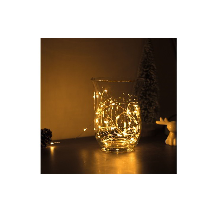 Family Decor 58041A Beltéri LED fényfüzér 5m - Melegfehér (58041A)