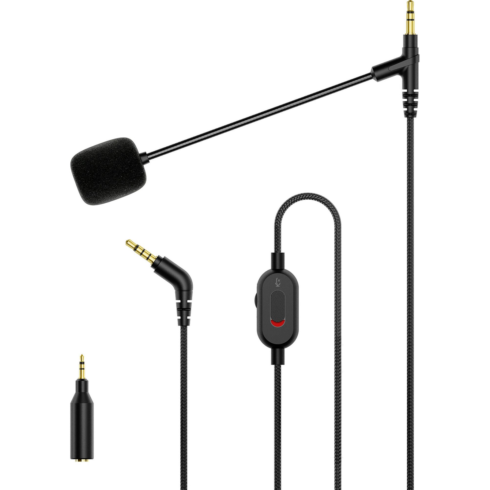MEE audio Clearspeak Boom Cable fejhallgatóhoz univerzális jack mikrofon (MEE-CBL-BM-BK)