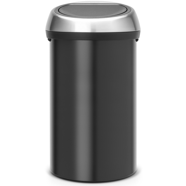 BRABANTIA 402548 Touch Bin nyomófedeles hulladékgyűjtő XXL 60L fekete-ezüst