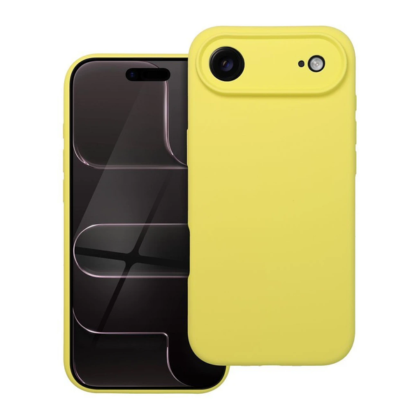iPhone 17 AIR készülékhez 2 mm-es szilikon tok sárga