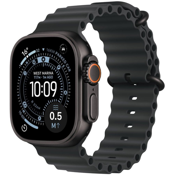 Apple Watch Ultra 3 GPS + Cellular 49mm Black Titanium Case with Black Ocean Band