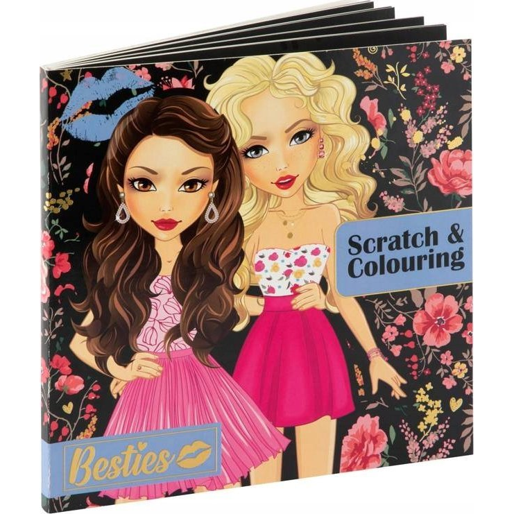 Grafix Besties - Képkarcoló és Kifestő, 20x20 cm, 2x12 Lap (8715427097015)