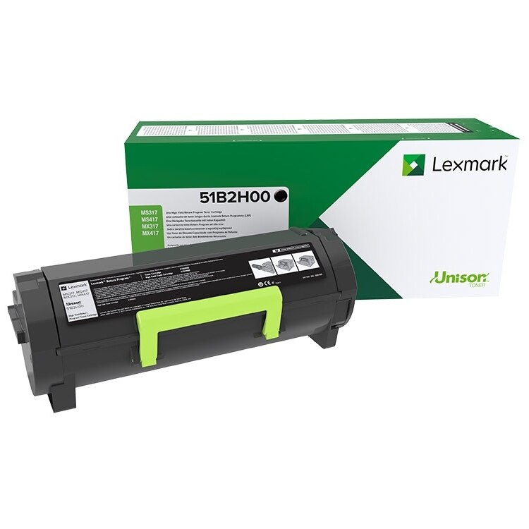 Lexmark 51B2H00 toner 1 kusov Originál Čierna (51B2H00)