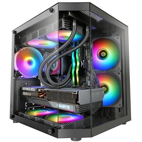 Mars Gaming MC-3TLITE Mini Tower Negru