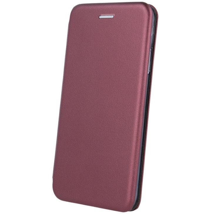 Apple iPhone 16, Oldalra nyíló tok, stand, Forcell Elegance, bordó (5907457779365)