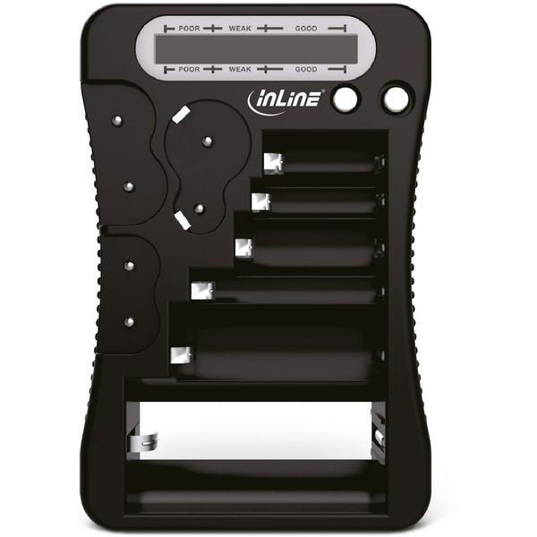 InLine 01285 tester per batterie Nero