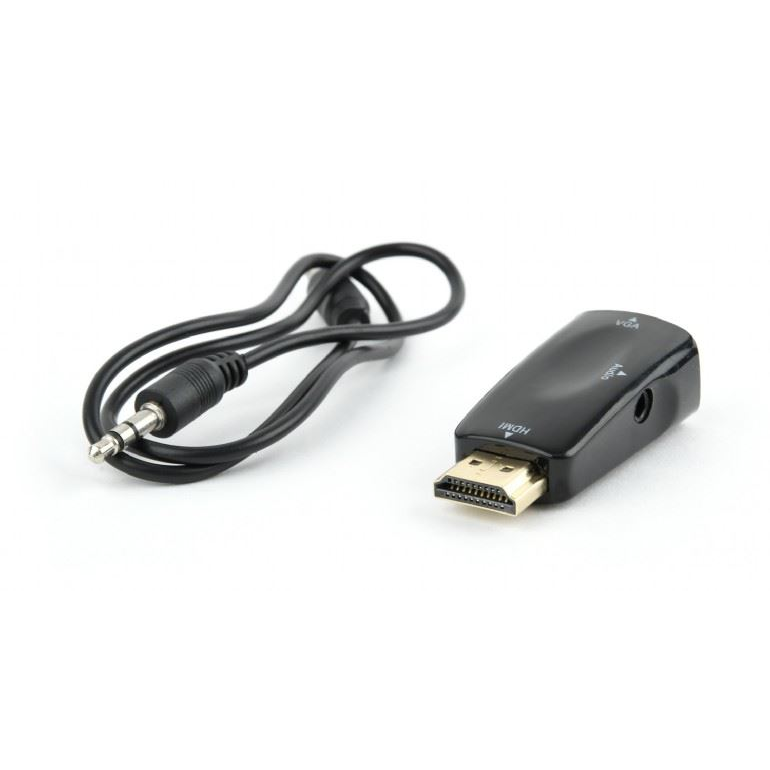 Gembird HDMI -> VGA és audio adapter fekete (AB-HDMI-VGA-02) (AB-HDMI-VGA-02)