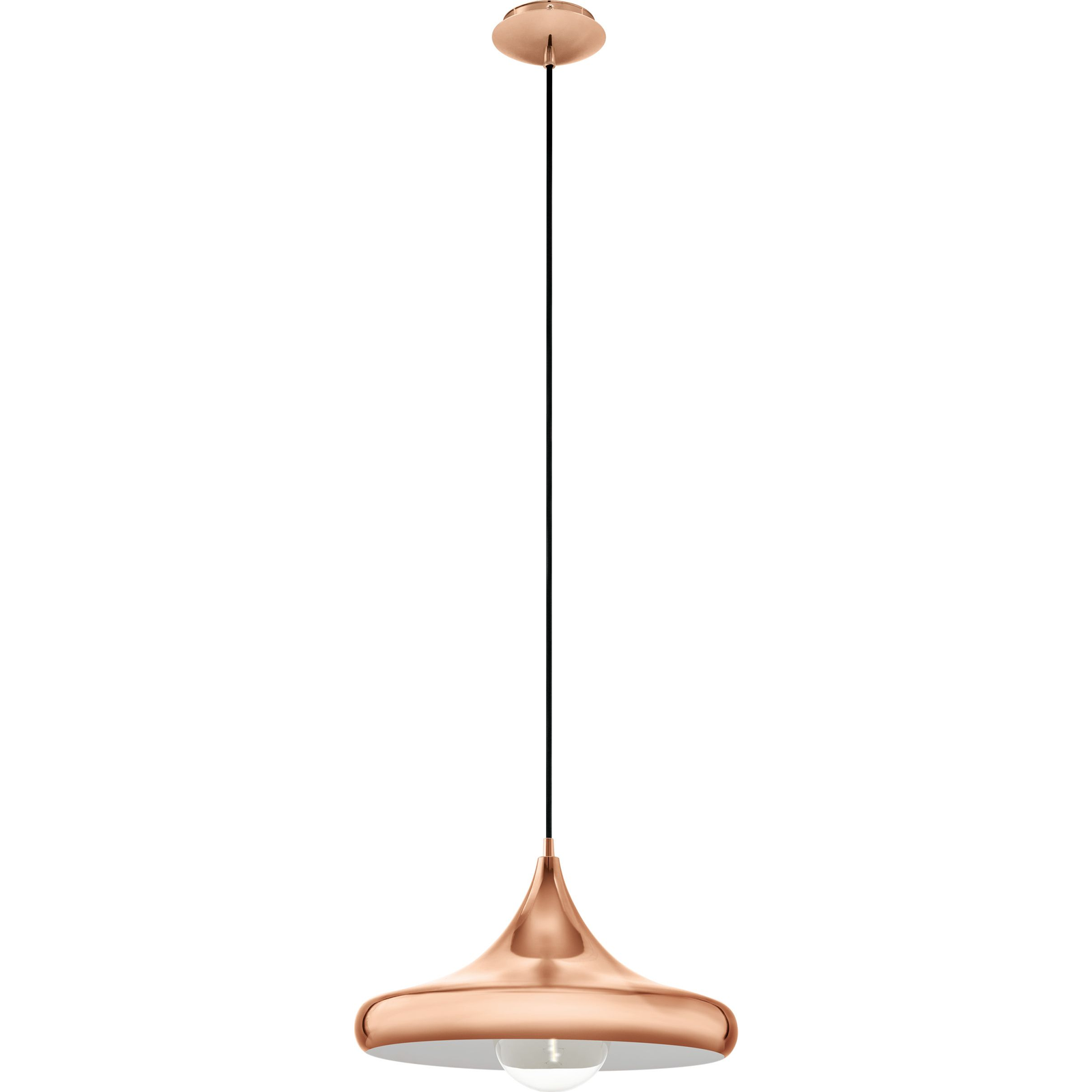 LED lámpa függeszték , mennyezeti , E27 , vörösréz , EGLO , CORETTO 2 , vintage , 94742 (94742)