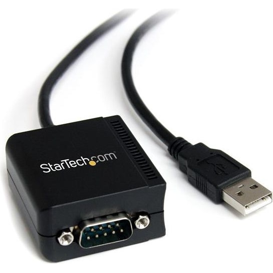 StarTech.com ICUSB2321FIS tussenstuk voor kabels DB-9 USB A Zwart