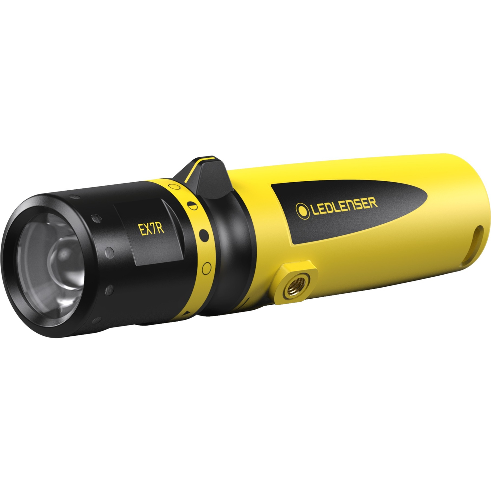 Led Lenser EX7R LED Elemlámpa 220 Lumen - Sárga / Fekete (500837)