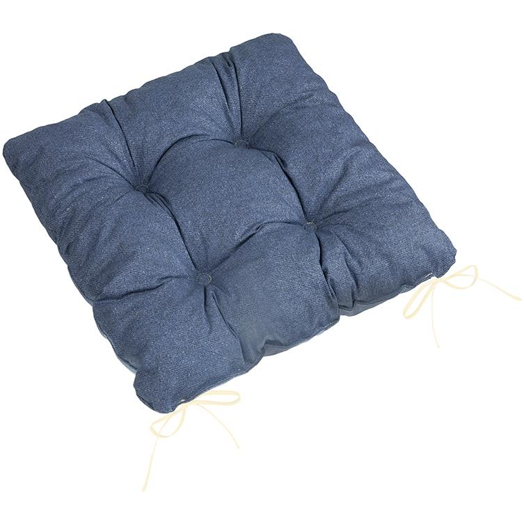 BELLATEX Seat cushion Adela 41/226 quilted 40 × 40 cm, denim (11763)