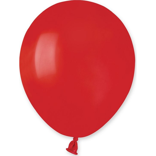  Gemar Balony pastelowe Czerwone, A50/45, 13 cm, 100 szt.