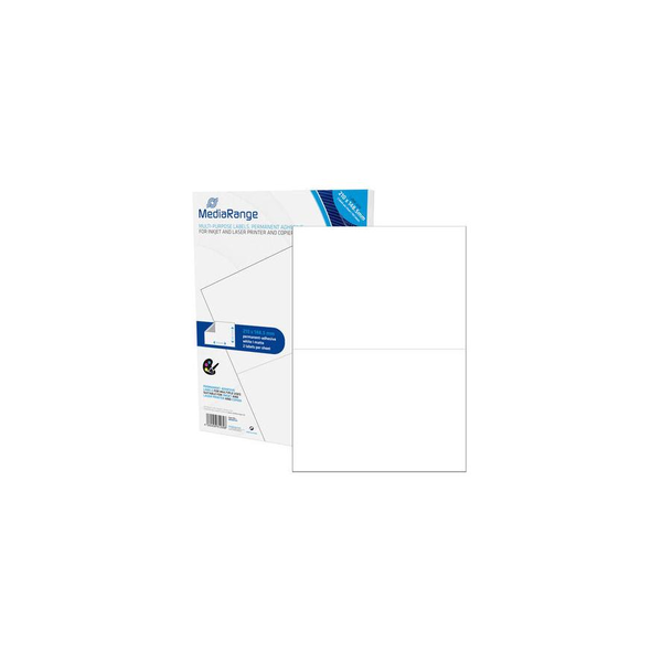 MediaRange 210x148,5 mm Címke tintasugaras és lézer nyomtatóhoz (100 címke / csomag)