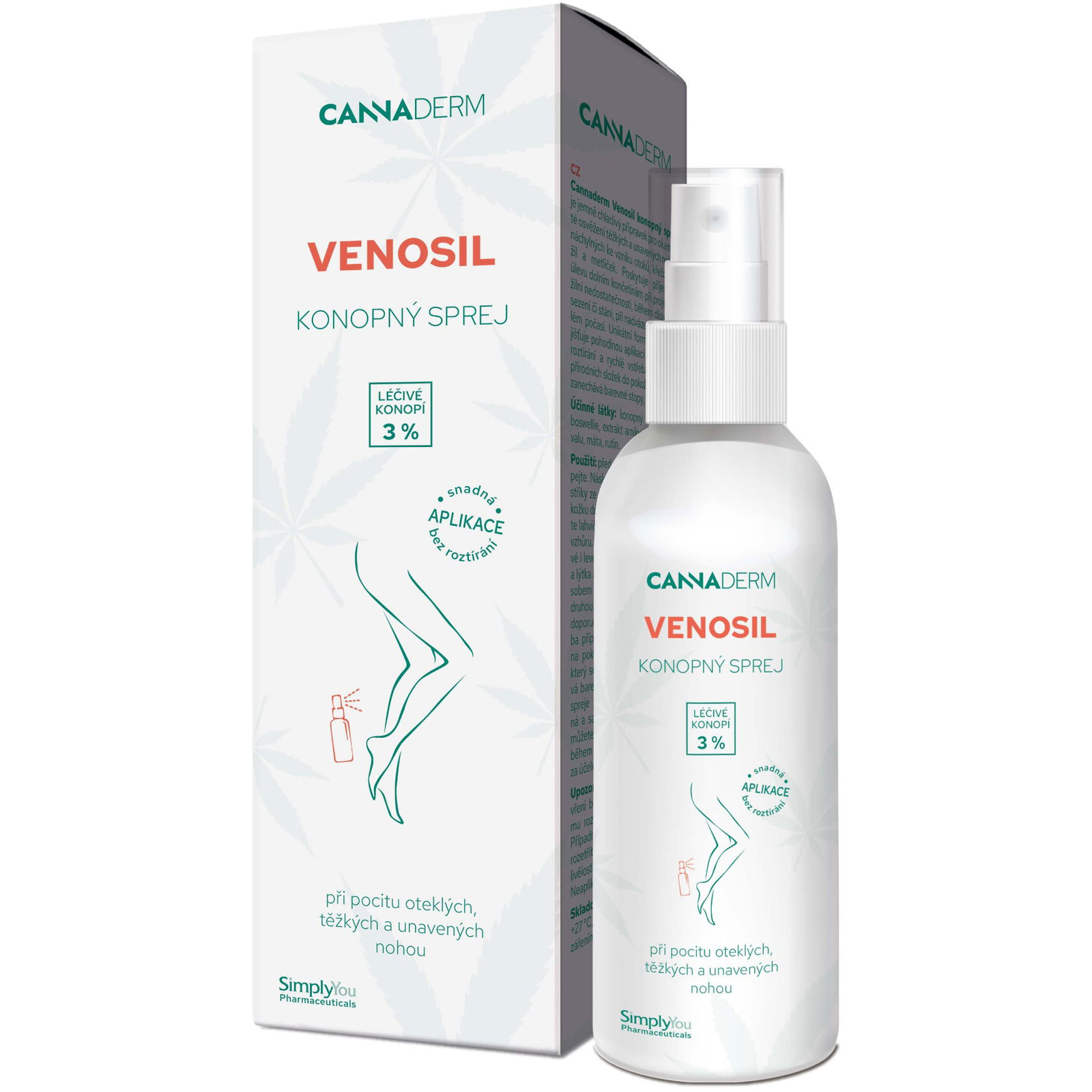 CANNADERM Venosil kendermagolajos spray 150 ml (8594059738875)