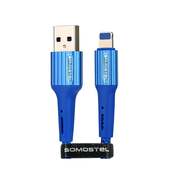 Kabel USB Somostel USB-A - Lightning 1 m Niebieski (025928)