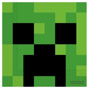 Procos Minecraft: Creeper mintás szalvéta - 20 db (95443) (95443)