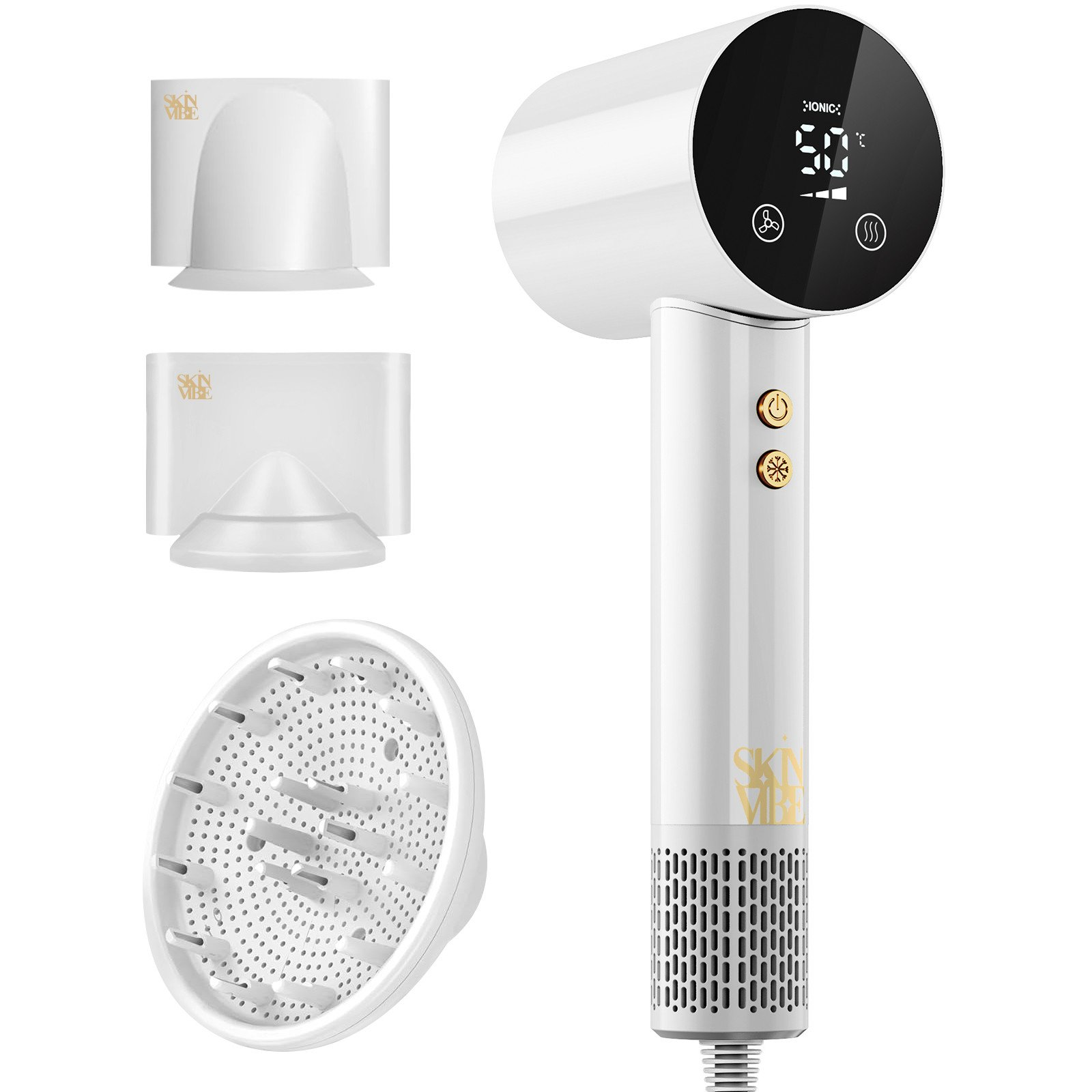 SkinVibe Libra AirLoom hajszárító fehér (SV-002WH Libra AirLoom)