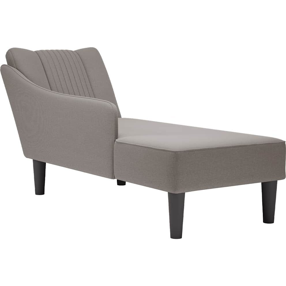 Fotel társalgó jobb karfával Taupe szövet (4009803 VidaXL)