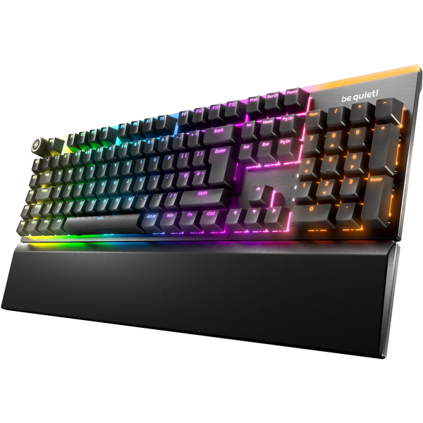 be quiet! Light Mount Silent Tactile UK ISO tastatur Spil USB QWERTY UK engelsk Sort