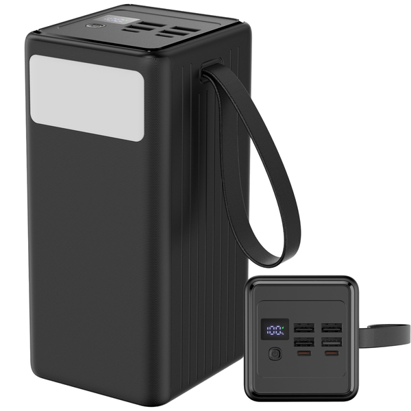 PLATINET POWER BANK 60000 mAh 65W PD FLASHLIGHT USB-C 1M CABLE [46260]