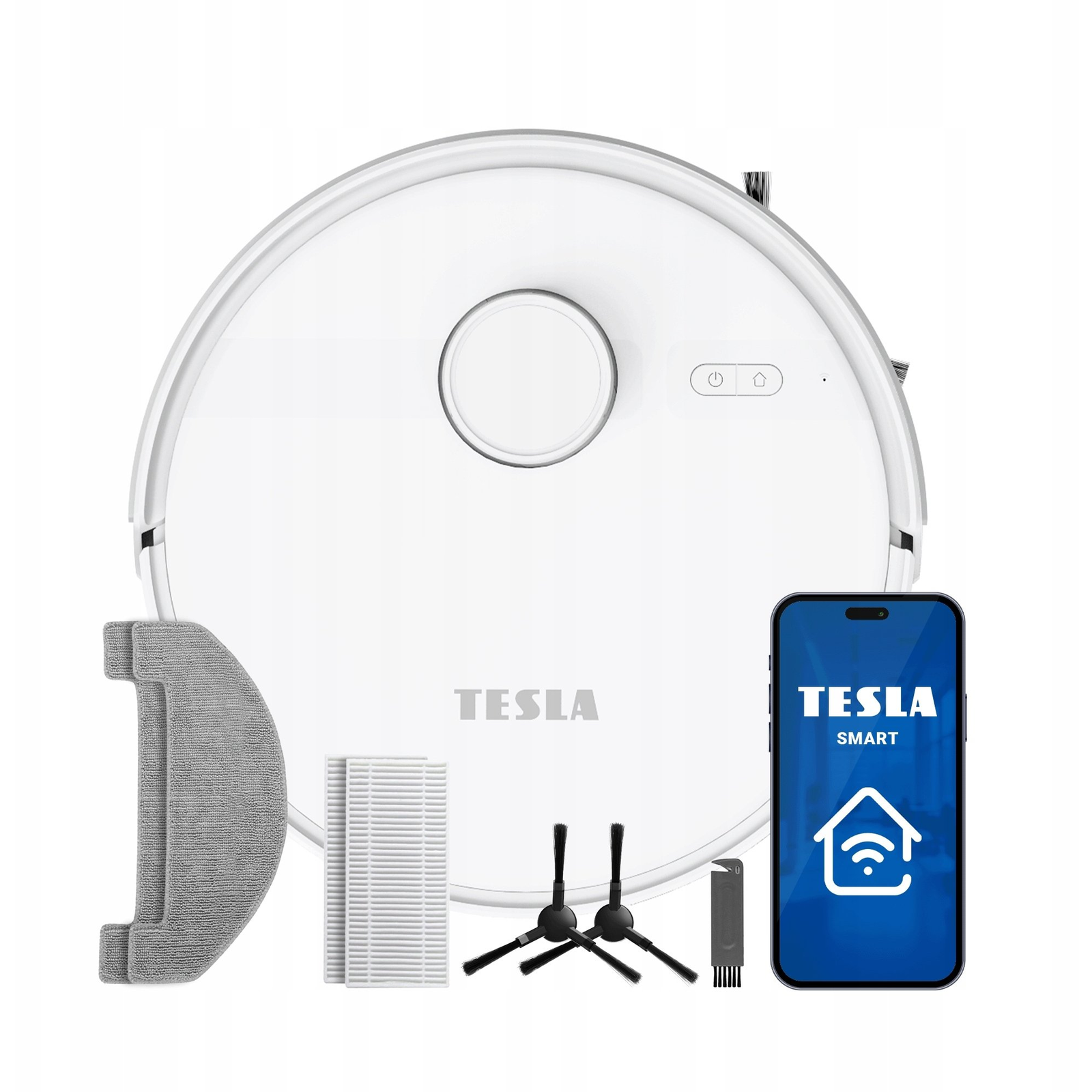 Tesla RoboStar iQ660 robotporszívó felmosóval fehér (ROBIQ660WHT)